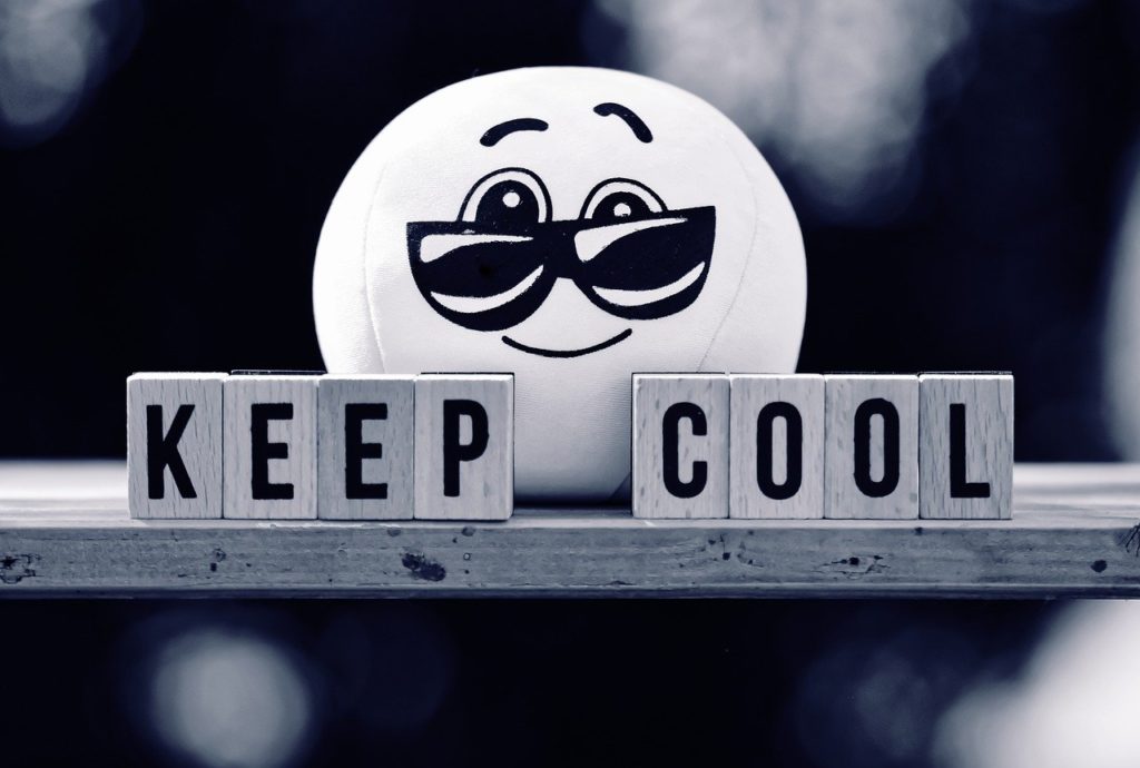 keep cool, smiley, cool